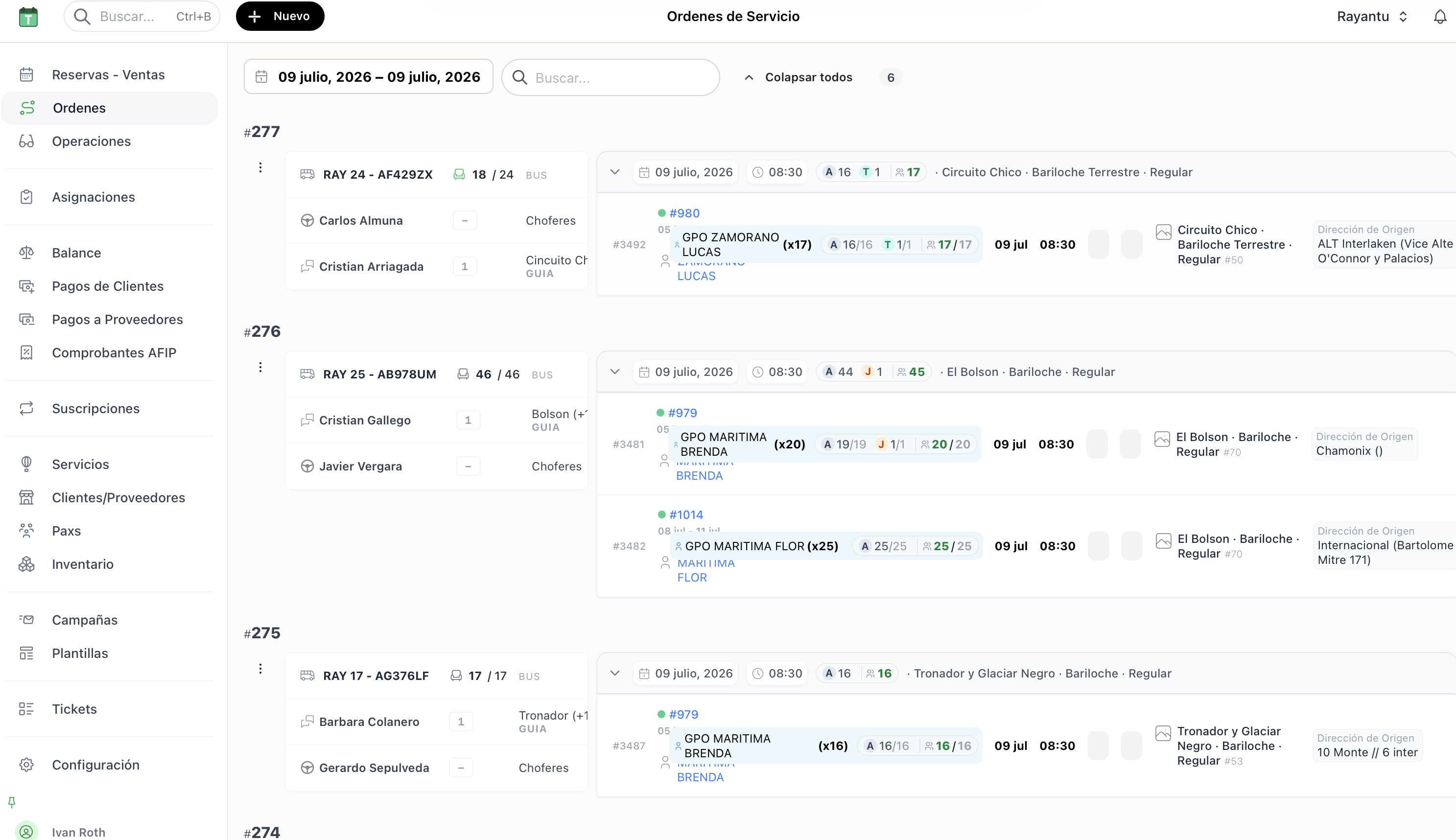 Orders List